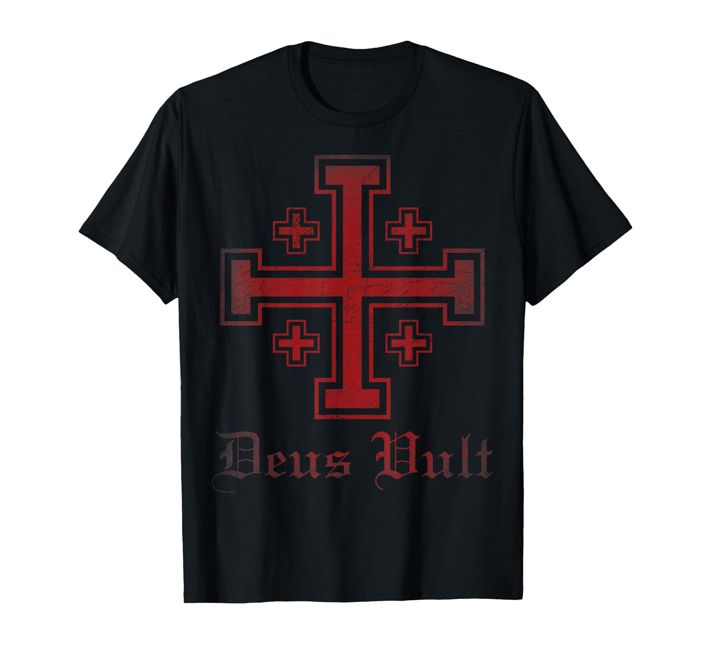 Jerusalem Cross Deus Vult Order of The Holy Sepulchre Knight T-Shirt