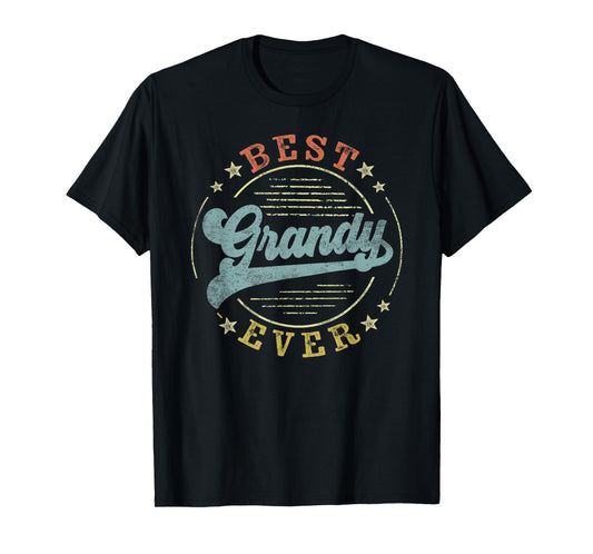 Best Grandy Ever Father's Day Grandy Gifts Vintage Emblem T-Shirt