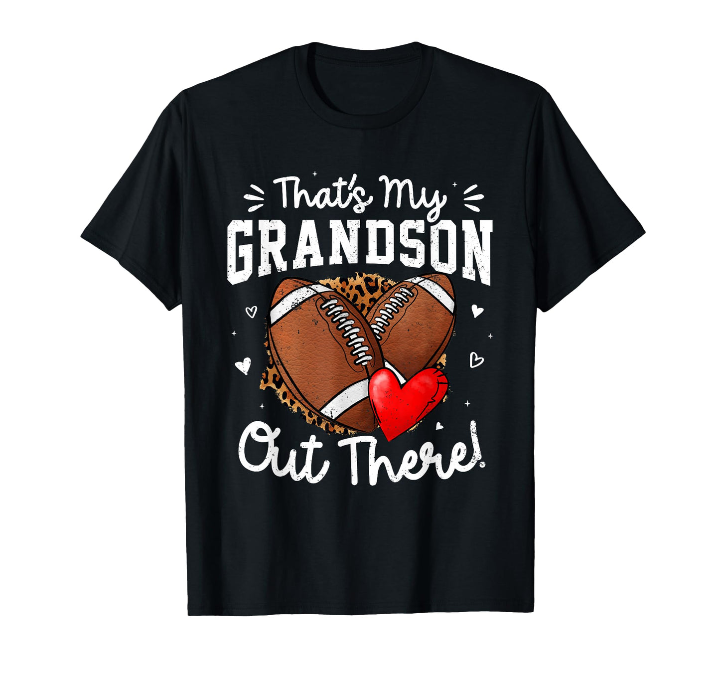That's My Grandson Out There Funny Football Grandma T-Shirt