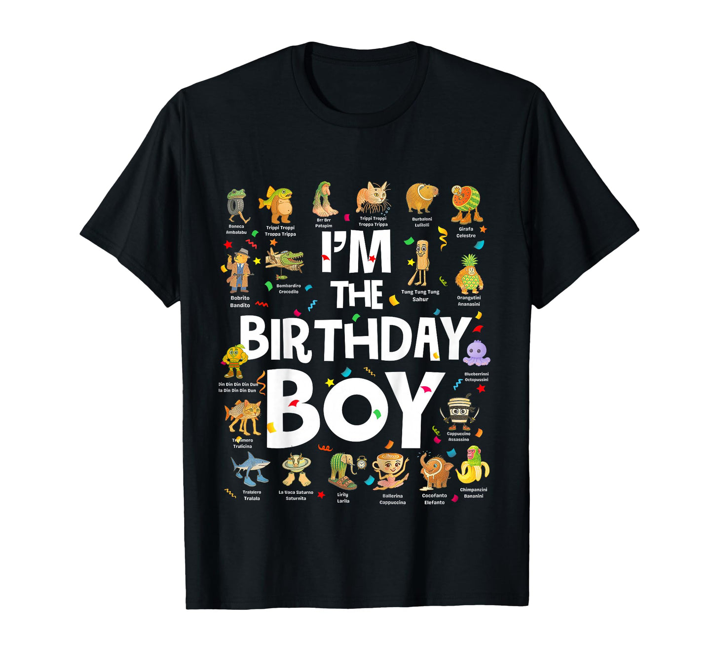 Kids Funny I'm The Birthday Boy Bday Italian Meme T-Shirt