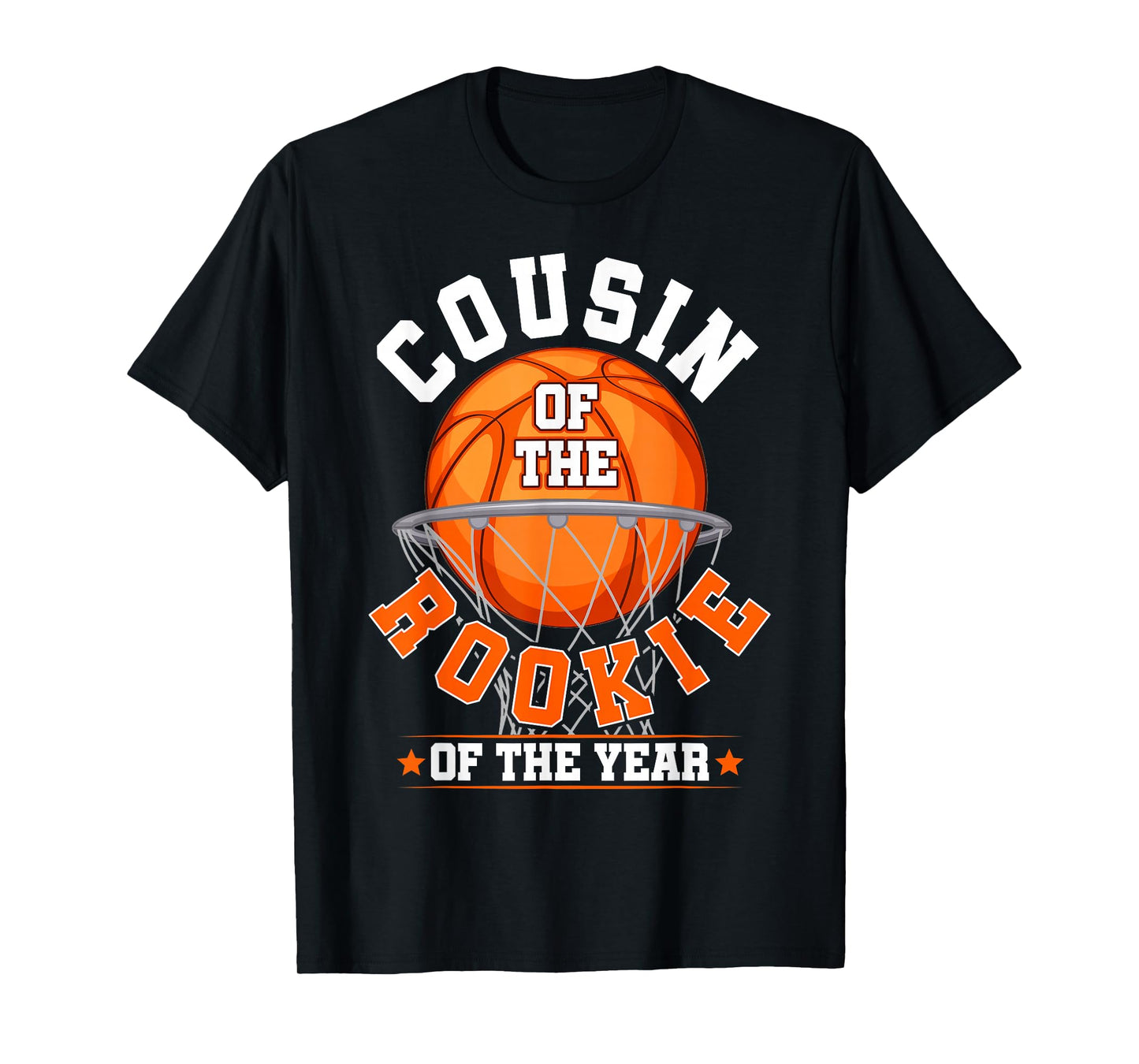 Cousin of Rookie 1st Birthday Basketball Family Matching T-Shirt