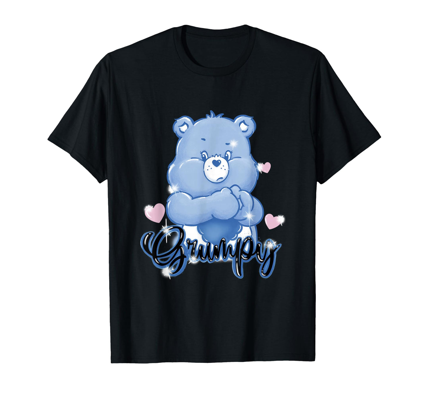 Care Bears Grumpy Bear Old School Graffiti Heart T-Shirt