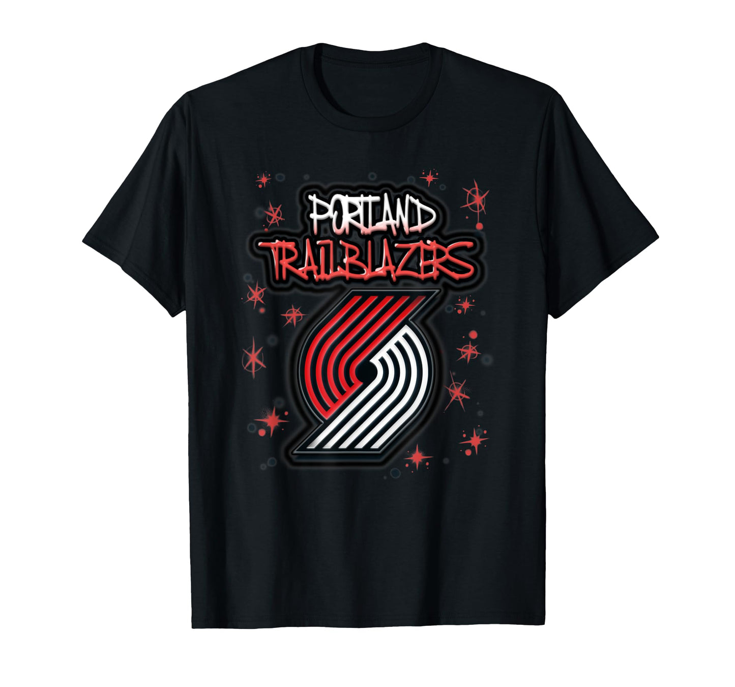 NBA Portland Trail Blazers Airbrush Logo T-Shirt