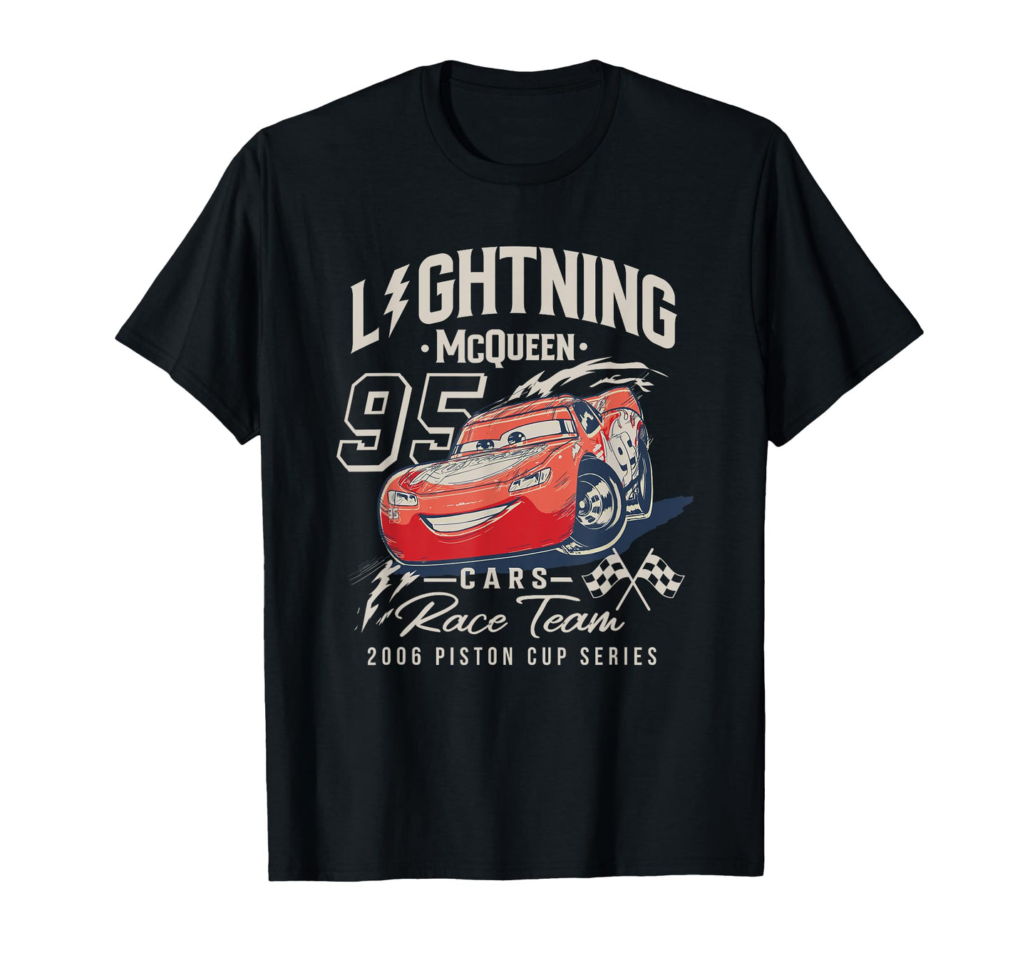 Disney Pixar Cars Lightning McQueen 2006 Race Team T-Shirt