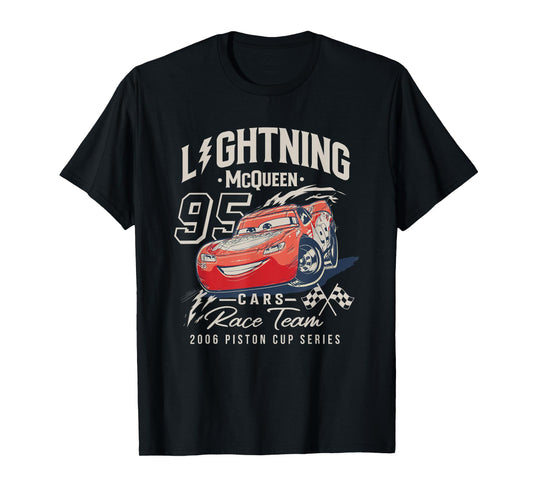 Disney Pixar Cars Lightning McQueen 2006 Race Team T-Shirt
