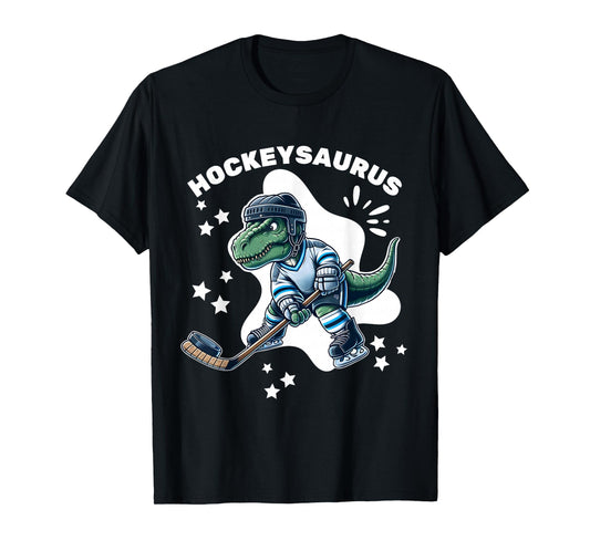 Hockeysaurus FunnyDinosaur Hockey Kids Hockey Boy T-Shirt