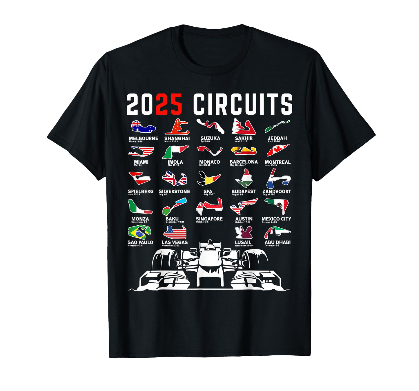 Racing Car Silhouette T-Shirt