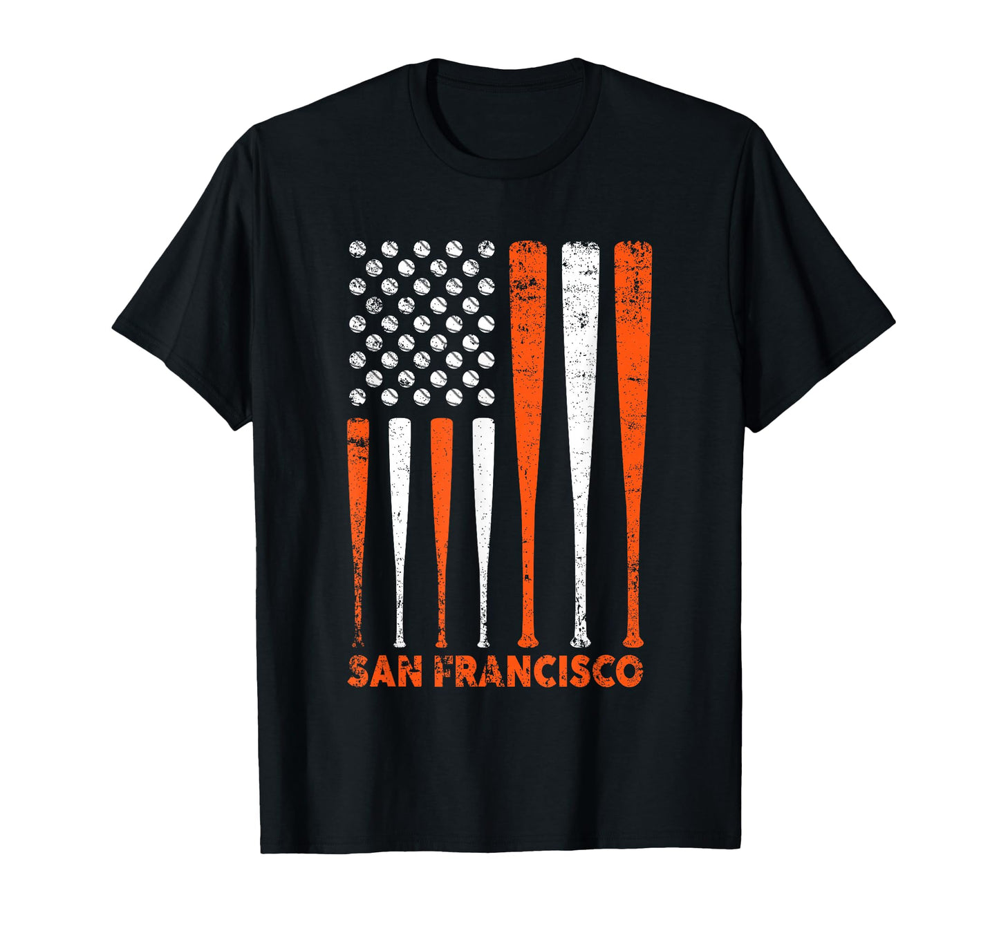 San Francisco Flag Vintage Baseball Gift for Men Women Kids T-Shirt