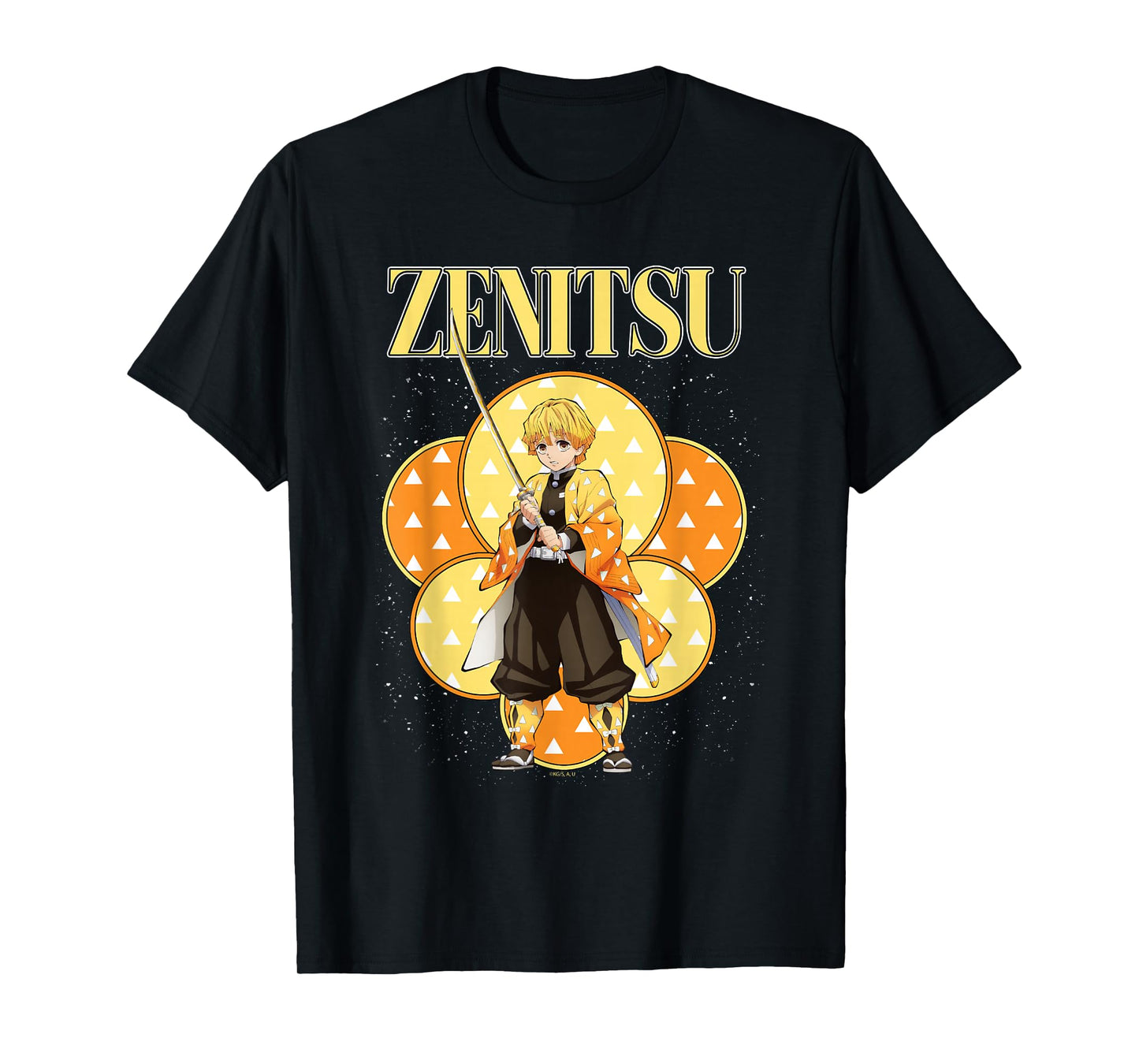 Demon Slayer: Kimetsu no Yaiba Zenitsu Yellow Flash Night T-Shirt