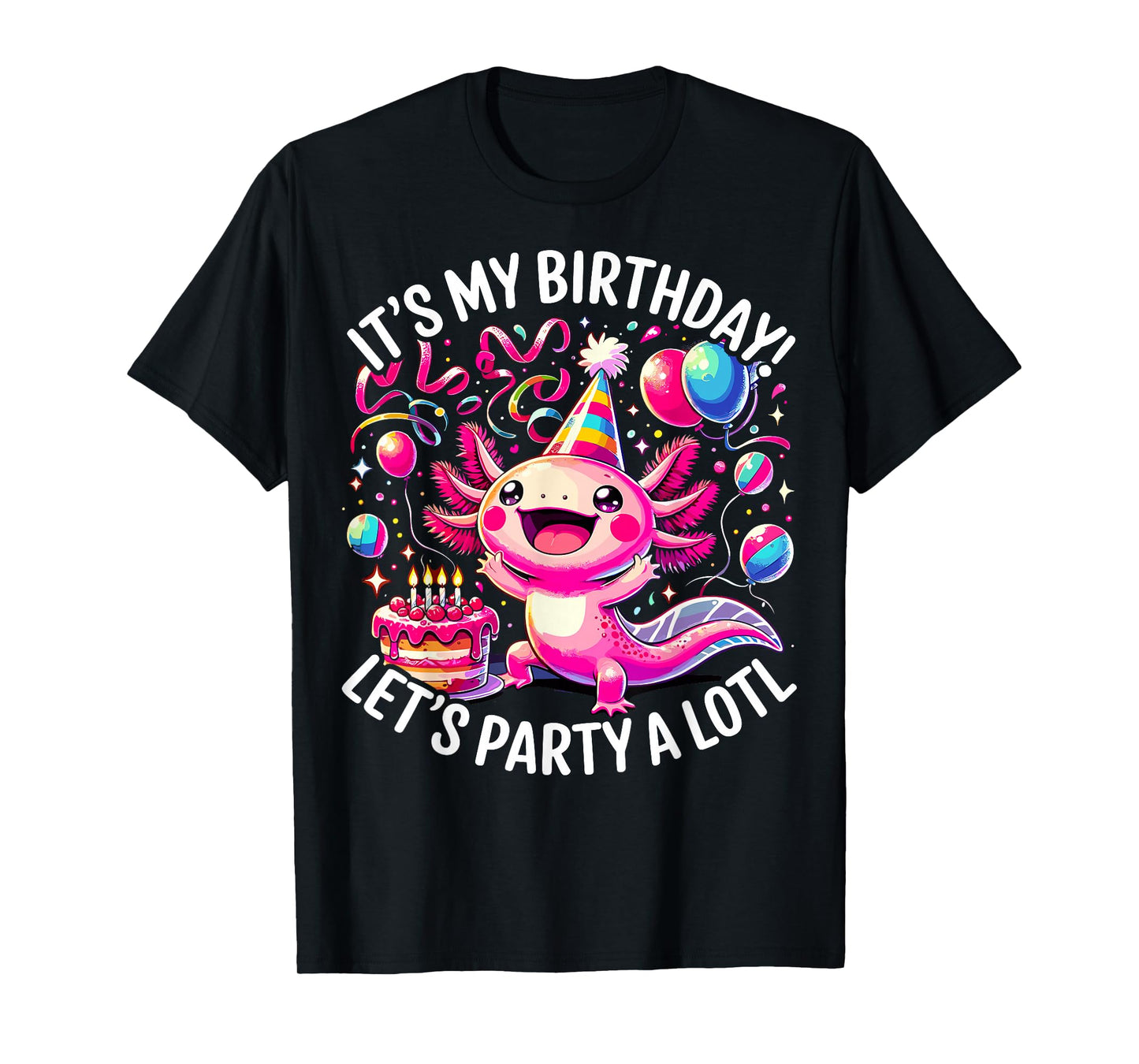 Birthday Axolotl Party T-Shirt