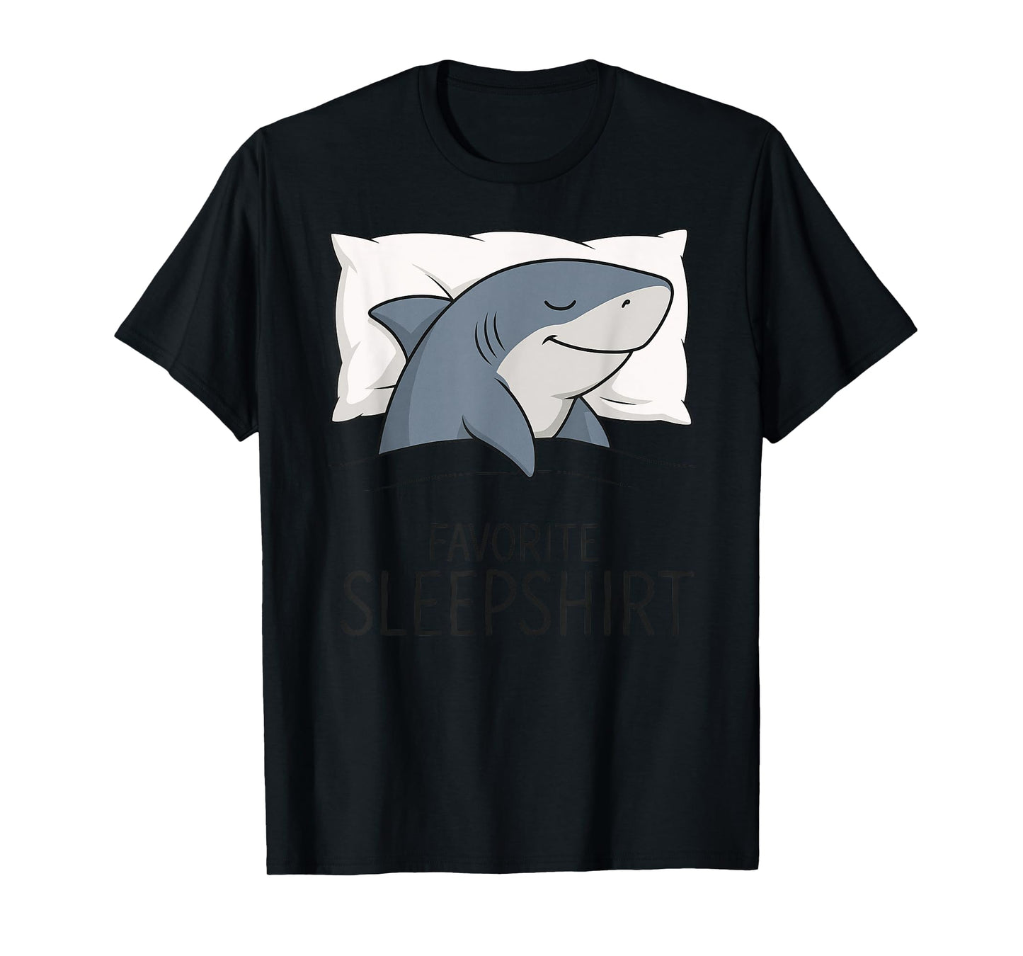 Shark Favorite Sleepshirt Sleeping Pajamas Boys Girls Kid T-Shirt