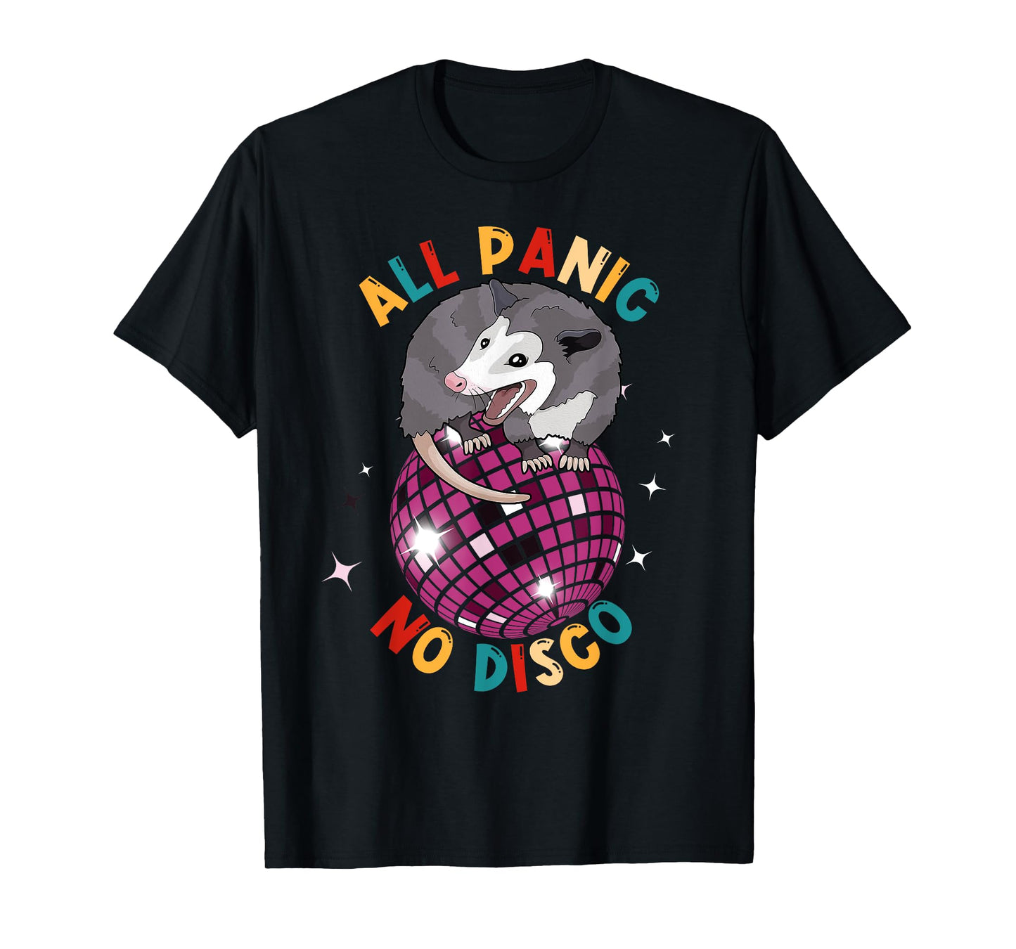 Opossum All Panic No Disco Funny Possum Scream Men Women Kid T-Shirt