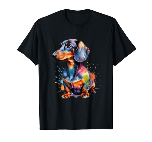 Colorful Wiener & Dachshund T-Shirt