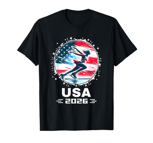 USA Women Figure Skating Team 2026 Apparel Figure Skating T-Shirt