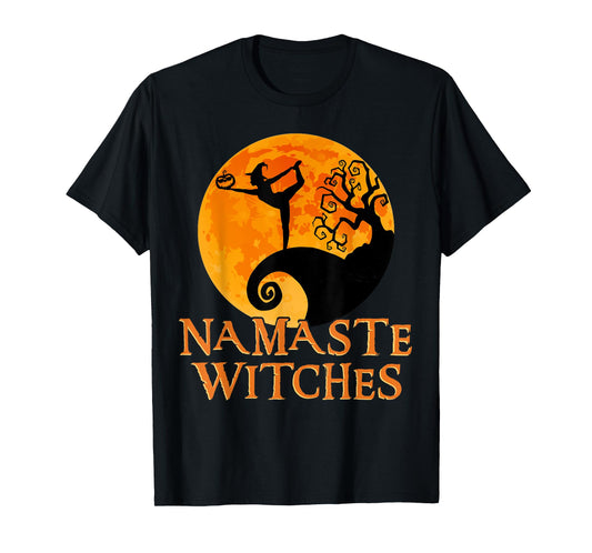 Namaste Witches - Halloween Yoga T-Shirt