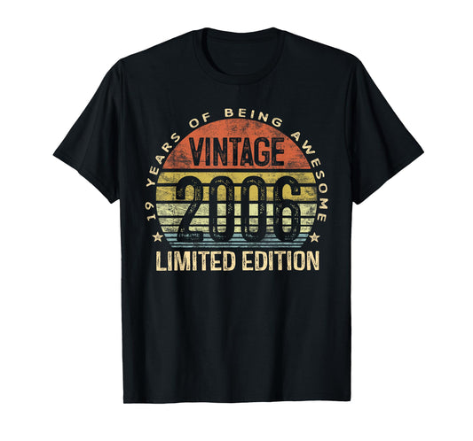 Vintage 2006 Limited Edition 19-Year-Old Gifts 19th Birthday T-Shirt