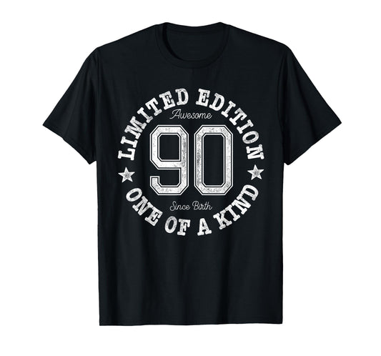 90 Limited Edition One of a Kind 90th Birthday 90-Year-Old T-Shirt