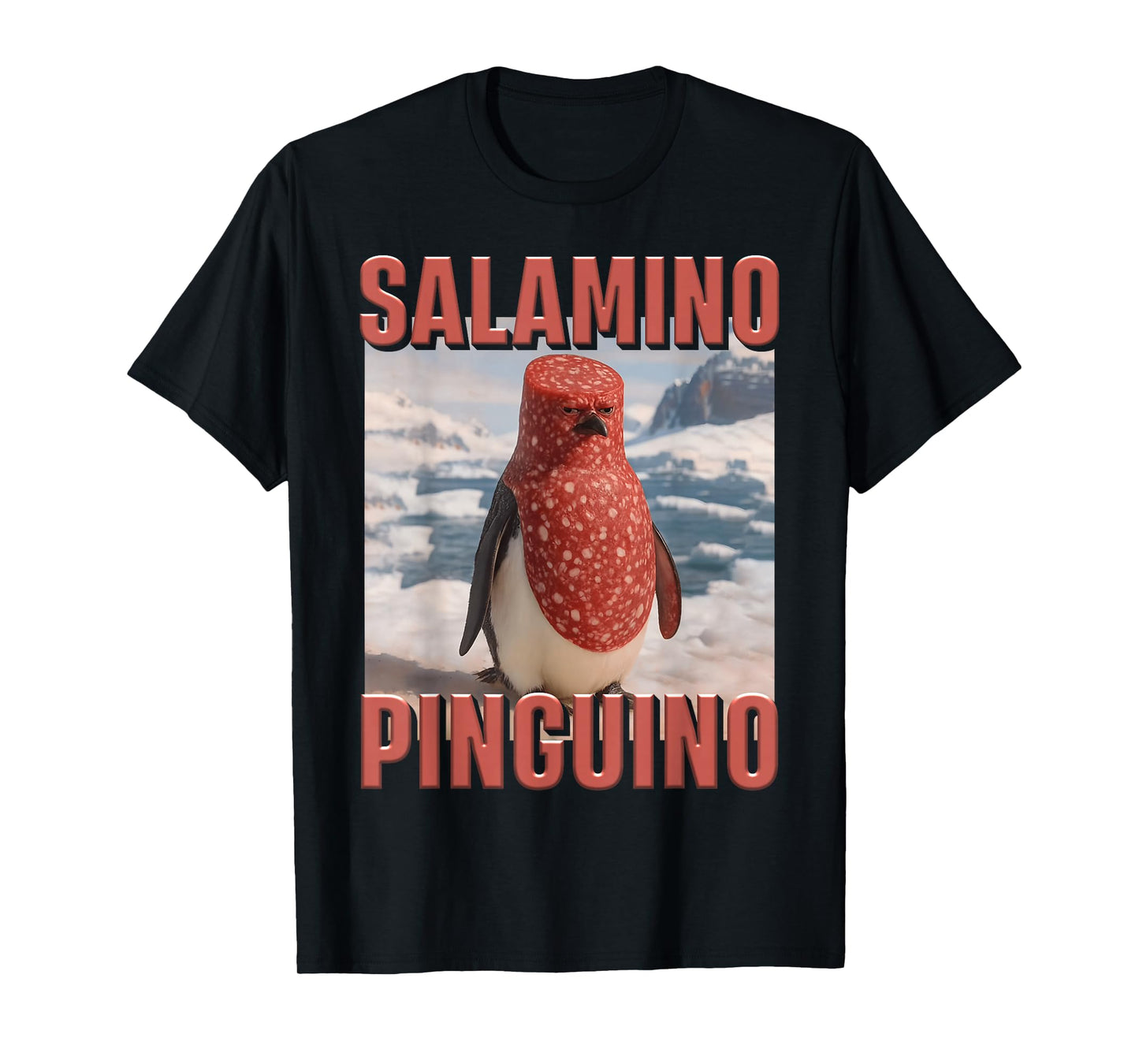 Hilarious Penguin Brainrot Meme Kids Joke AI Generated Funny T-Shirt