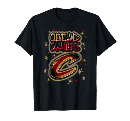 NBA Cleveland Cavaliers Airbrush Logo T-Shirt