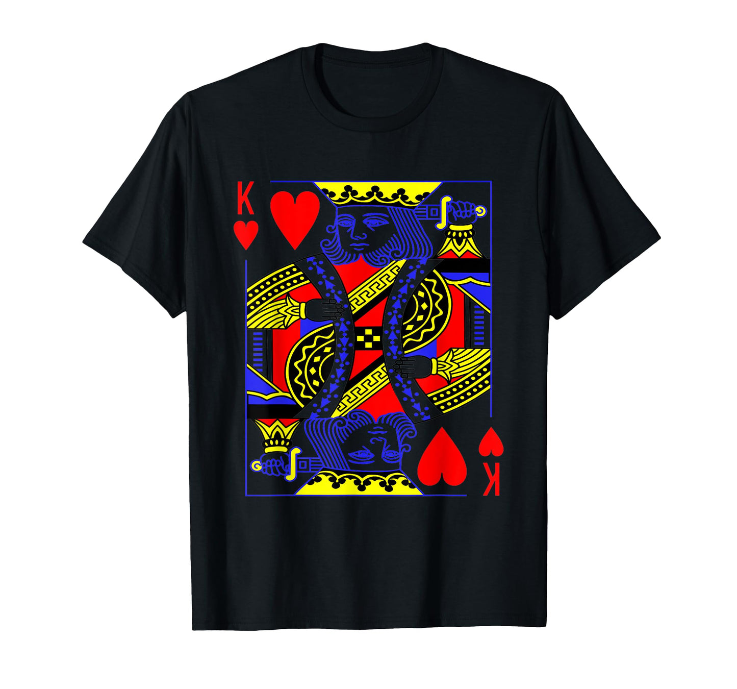 Funny King of Hearts Costume Magic Poker Card Math Geek T-Shirt