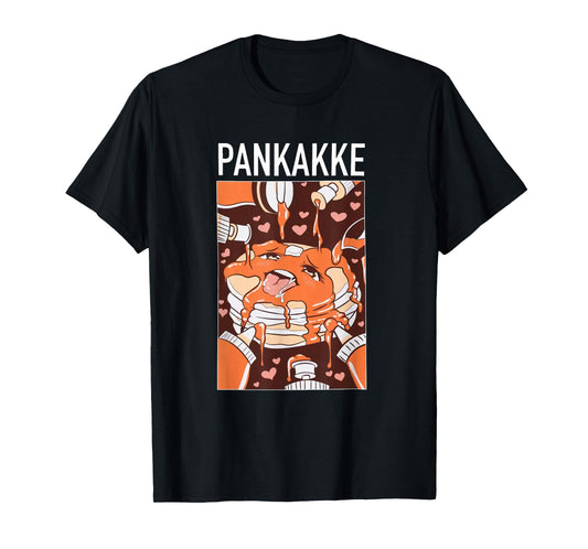 PANKAKKE Anime Funny Pancake Cute Anime, Foodie Lovers T-Shirt