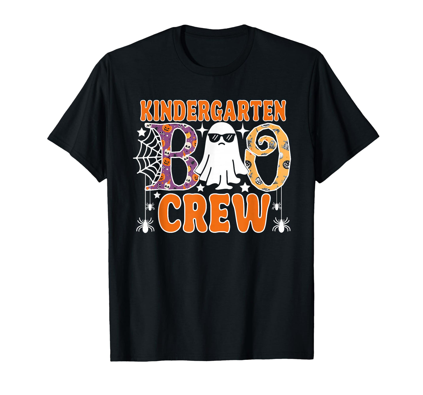 Kindergarten Boo Crew Funny Halloween Teachers Students T-Shirt