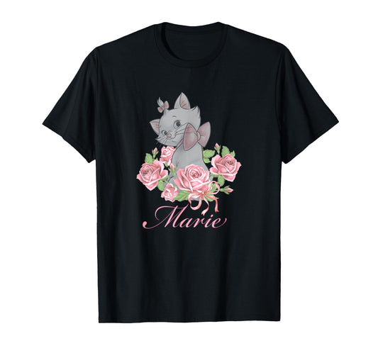 Disney The Aristocats Marie Floral Design T-Shirt