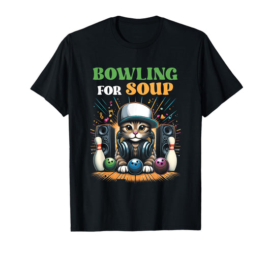 Bowling For Soup Music Cat Style DJ Cat Wearing Headphone Men Women Kids T-Shirt