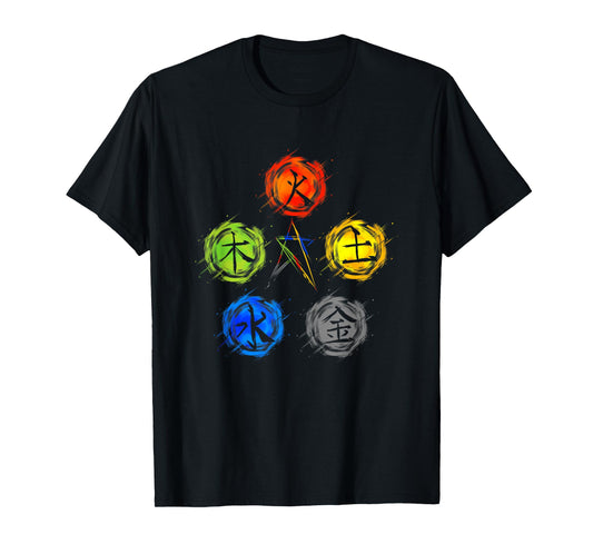 Qigong Five Elements Balance Tai Chi T-Shirt