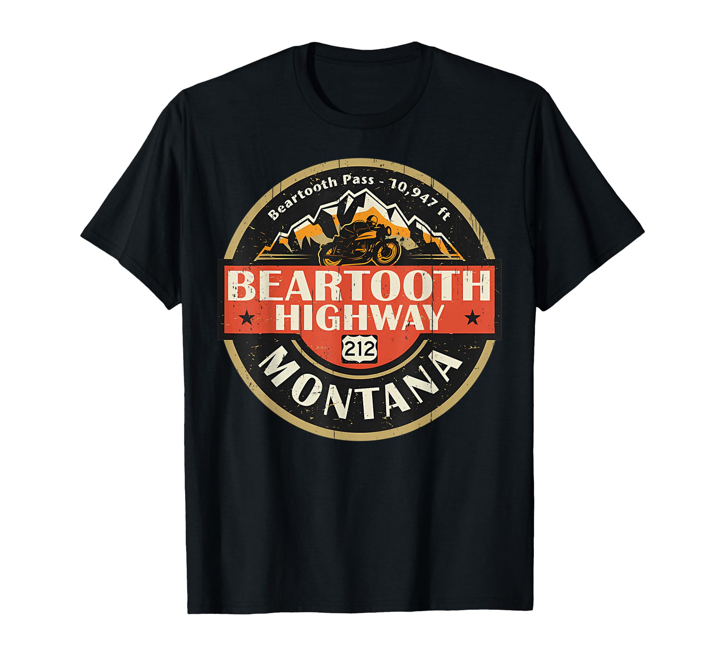 Vintage Beartooth Highway Mountain Hiking Nature T-Shirt