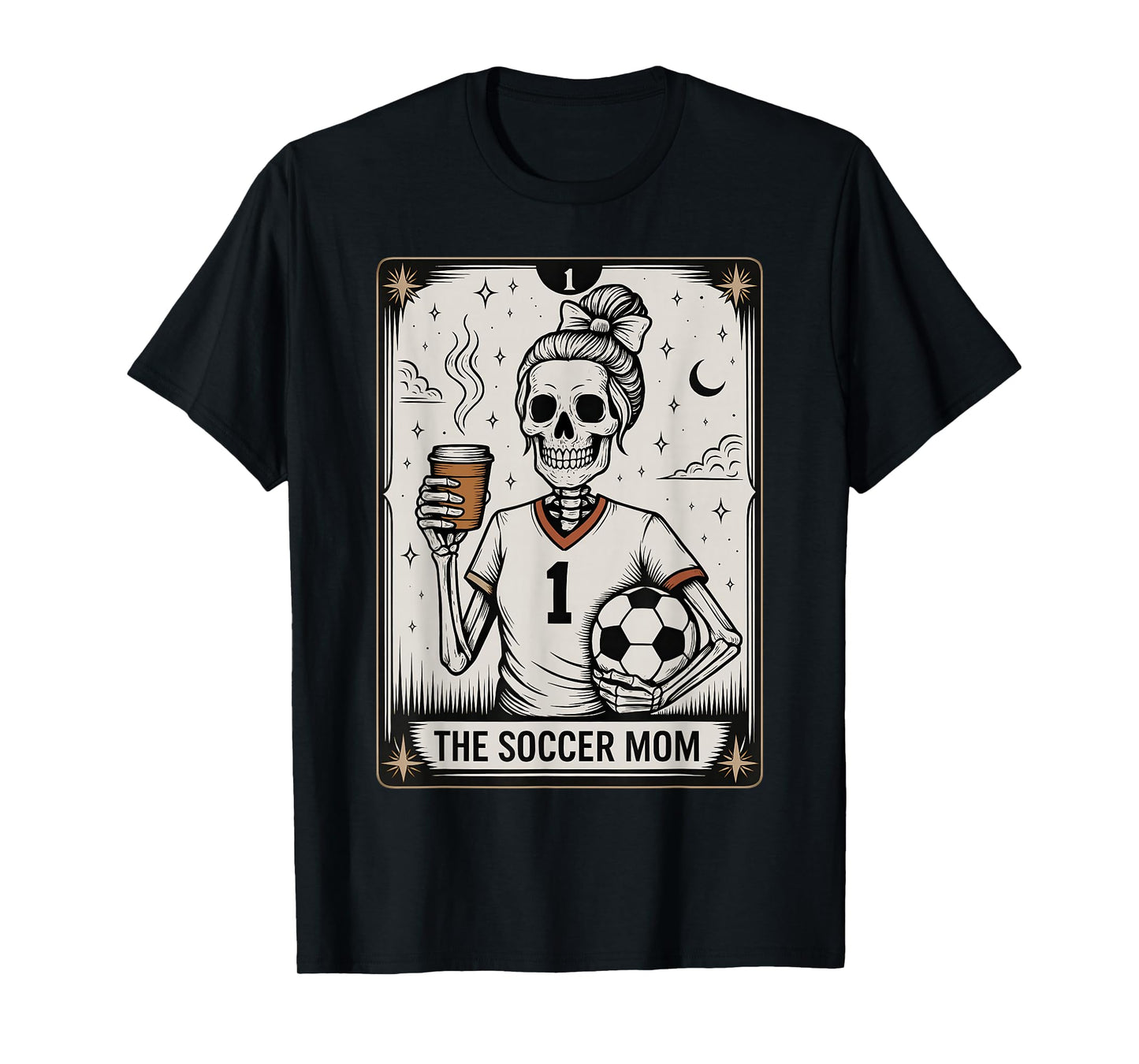 Soccer Mom Tarot Card, Vintage Halloween Soccer Mama T-Shirt