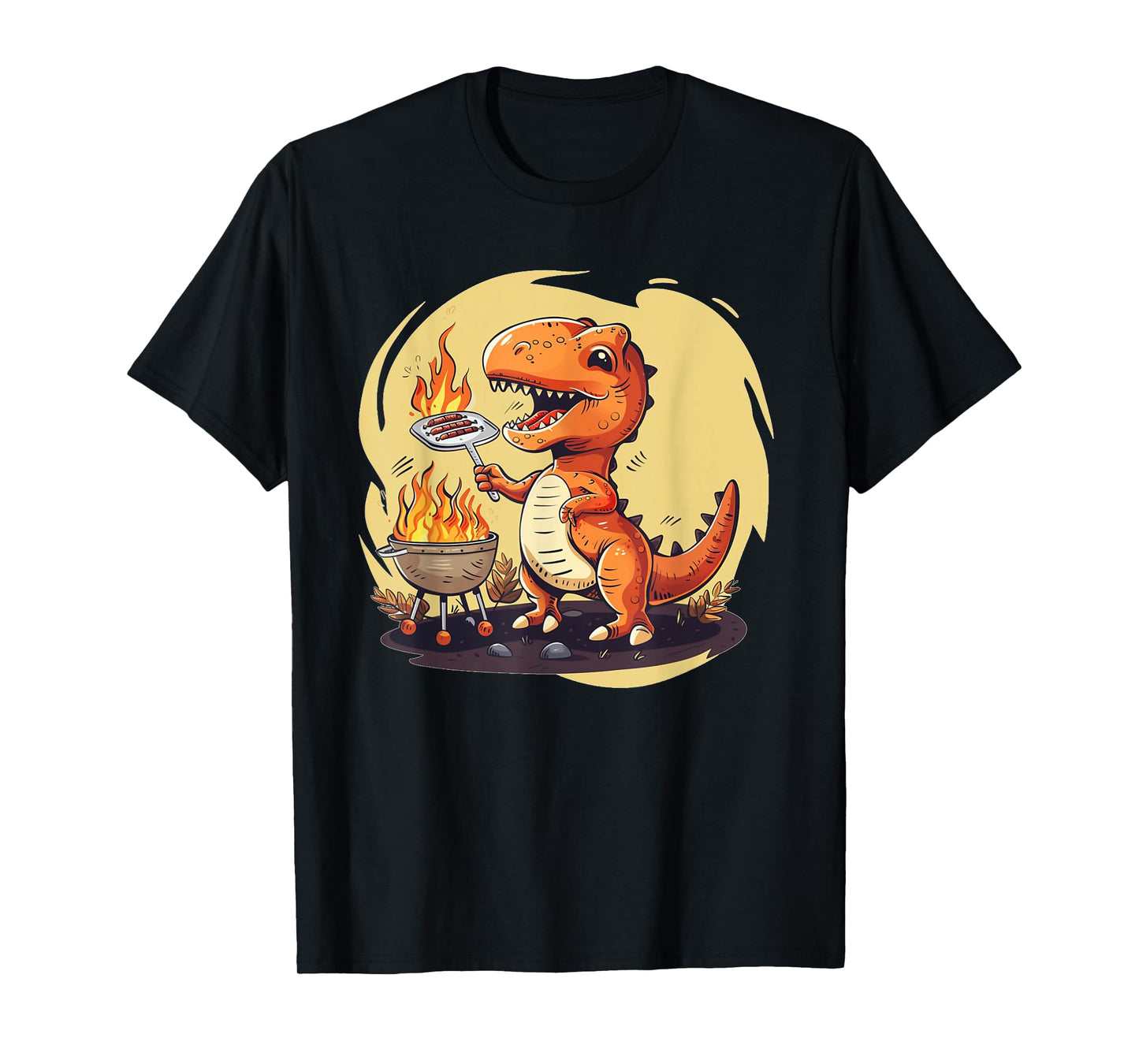 Funny Summer Barbecue for Dinosaur Boys and Girls T-Shirt