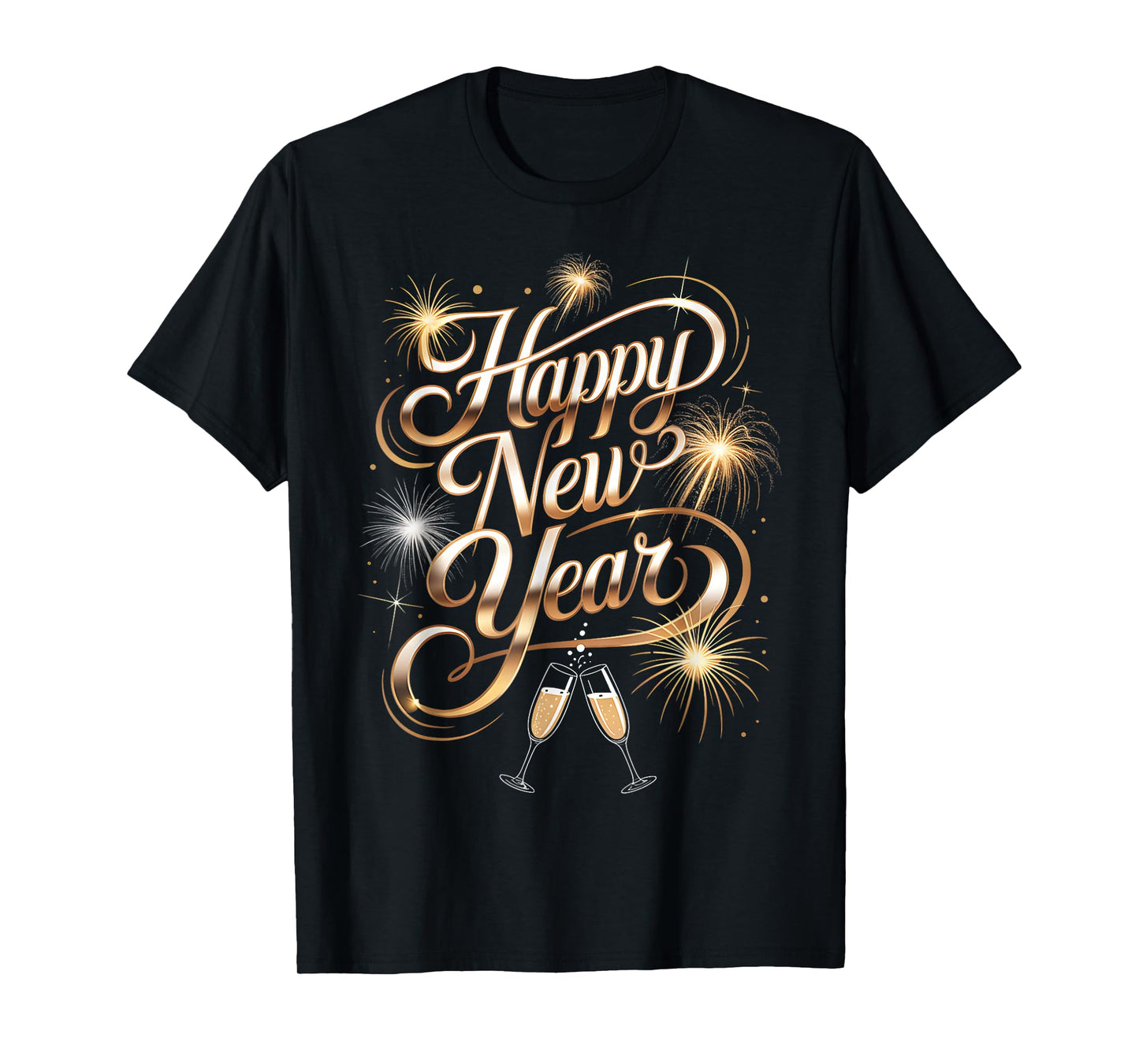 New Years Eve Party Shirts 2026 Happy New Year Fireworks T-Shirt