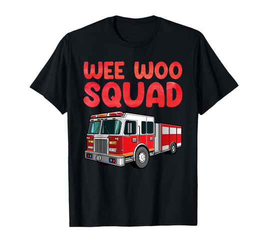 Funny Firefighter Art for Kids Men Women Fireman Firefighter T-Shirt