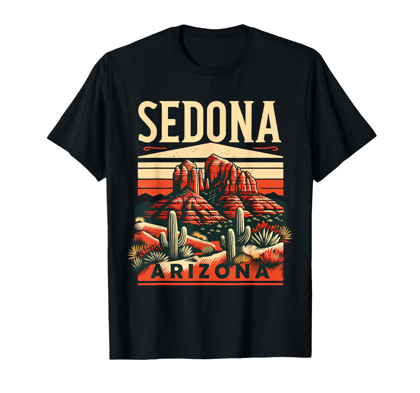 Vintage Sedona Arizona Hiking Outdoor Mountain Sedona AZ T-Shirt