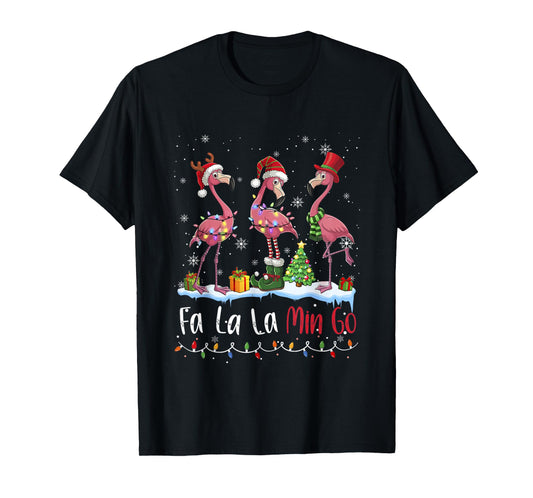 FA La La La Mingo Flamingo Christmas Lover T-Shirt