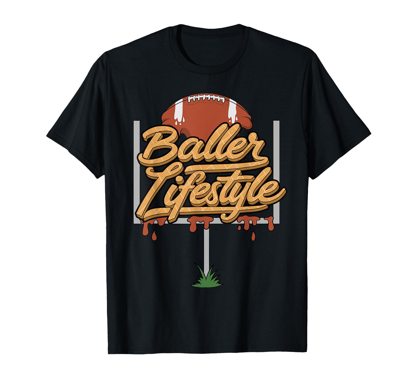 Football Lifestyle Baller Lifestyle Ice Cream Drip Men Boys T-Shirt