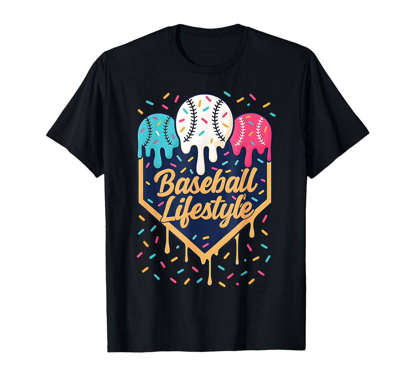 Baseball Life Style 101 Apparel Youth Drip Baseball Boys Kid T-Shirt