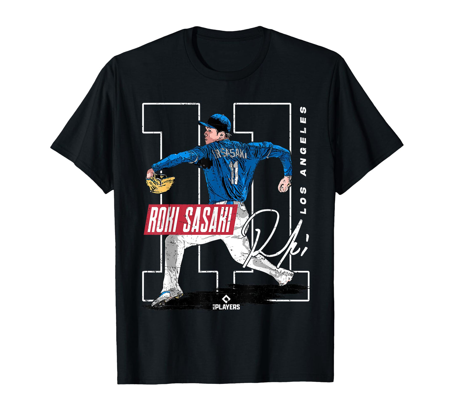 Roki Sasaki | Los Angeles D MLB Baseball Players |MLBROS202M T-Shirt