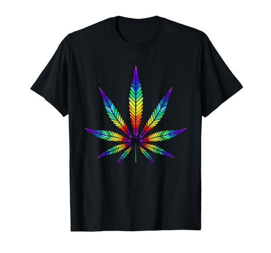 Tie Dye Cannabis Weed 420 Marijuana Leaf Lovers Men Women T-Shirt