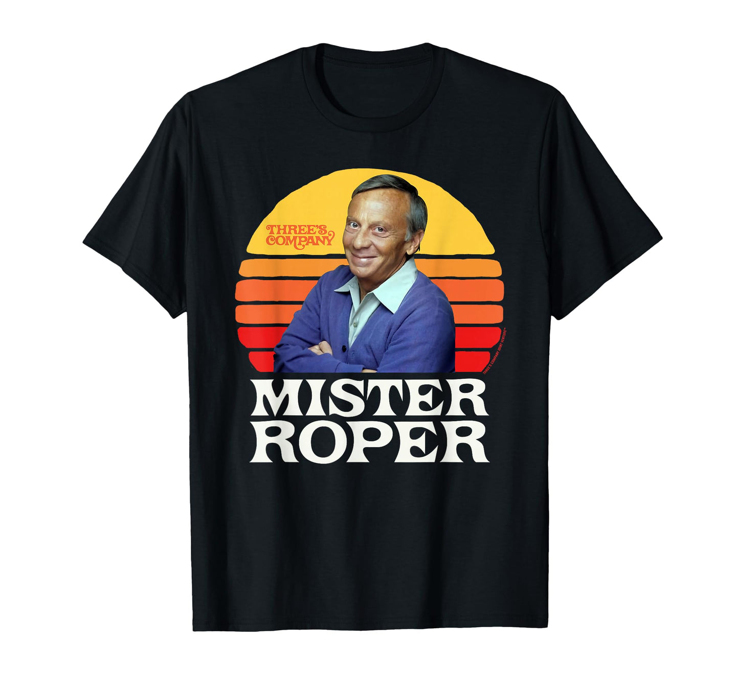 Mister Roper Funny Stanley Roper 80's Sunset Three's Company T-Shirt