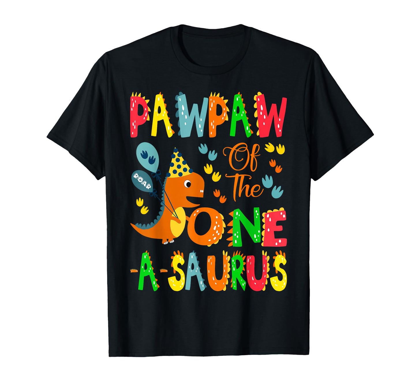 Pawpaw of The One-A-Saurus 1st Birthday Boy Dinosaur Lover T-Shirt