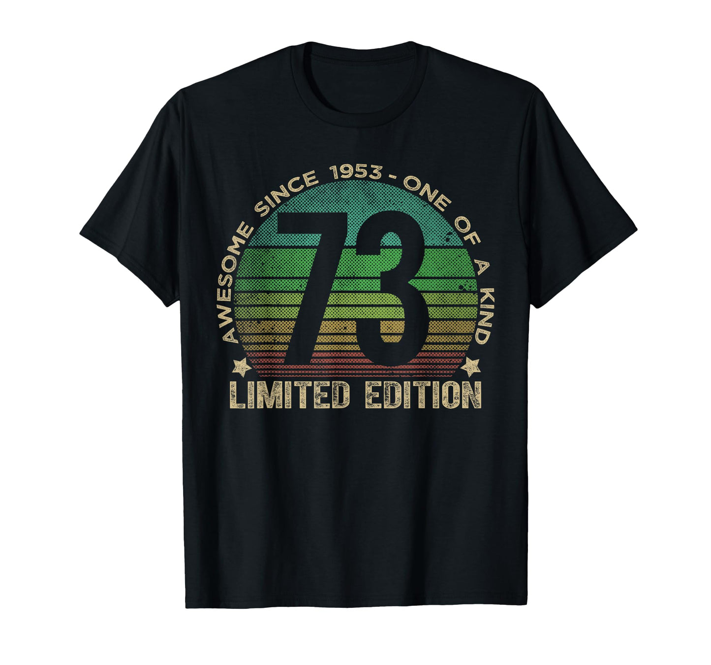 73 Year Old Gifts Vintage 1953 Limited Edition 73rd Birthday T-Shirt
