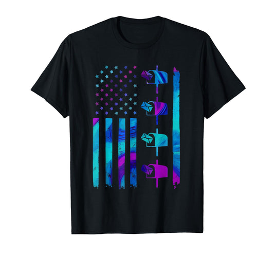 Vintage Postal Worker American Flag US Postal Service T-Shirt
