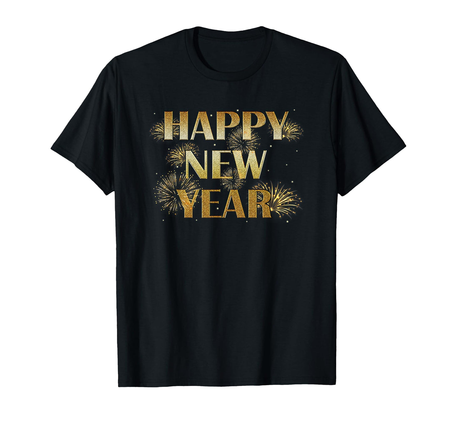 Happy New Year Eve Party Fireworks Confetti Kids Men Women T-Shirt