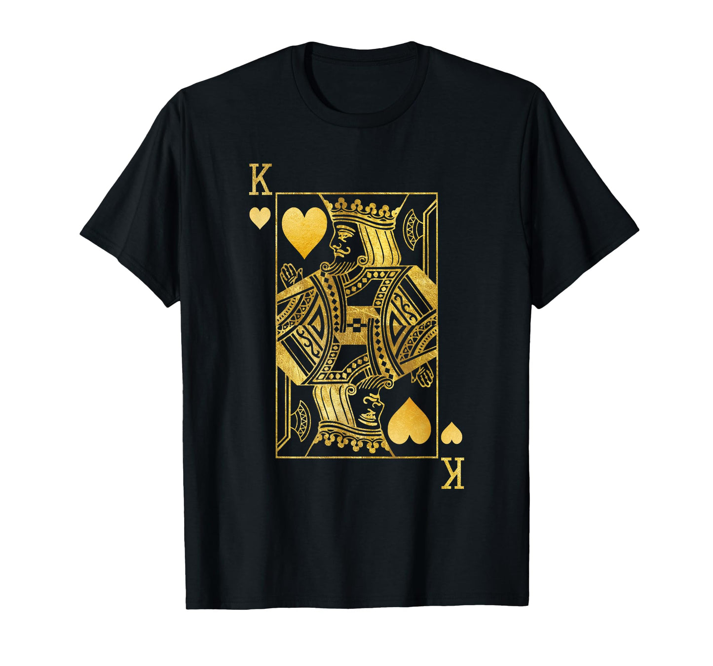 Lucky Poker Cards Knight King of Hearts Game Casino T-Shirt