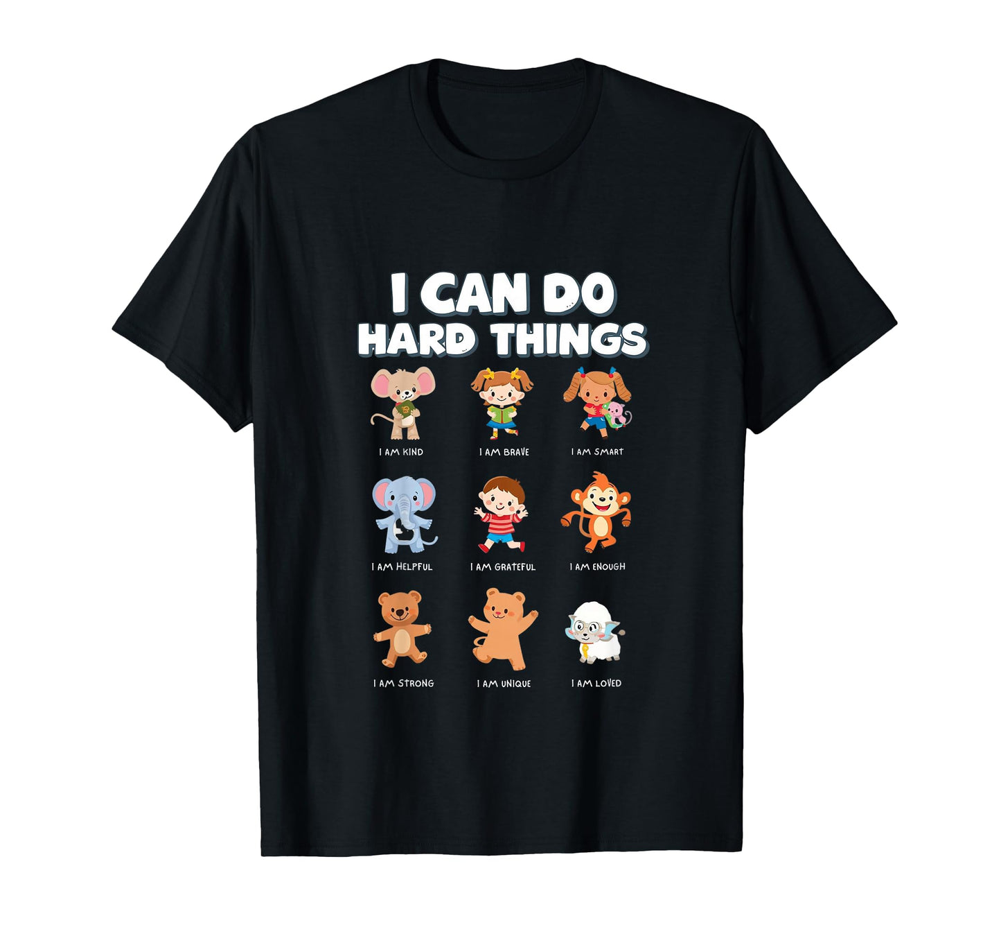 I Can Do Hard Things, Children's Book Characters T-Shirt