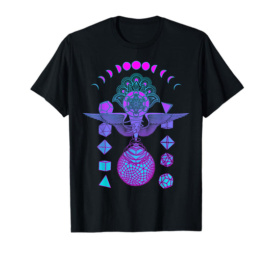 Wisdom Holy Geometry Purple Graphic Psychedelic Festival T-Shirt