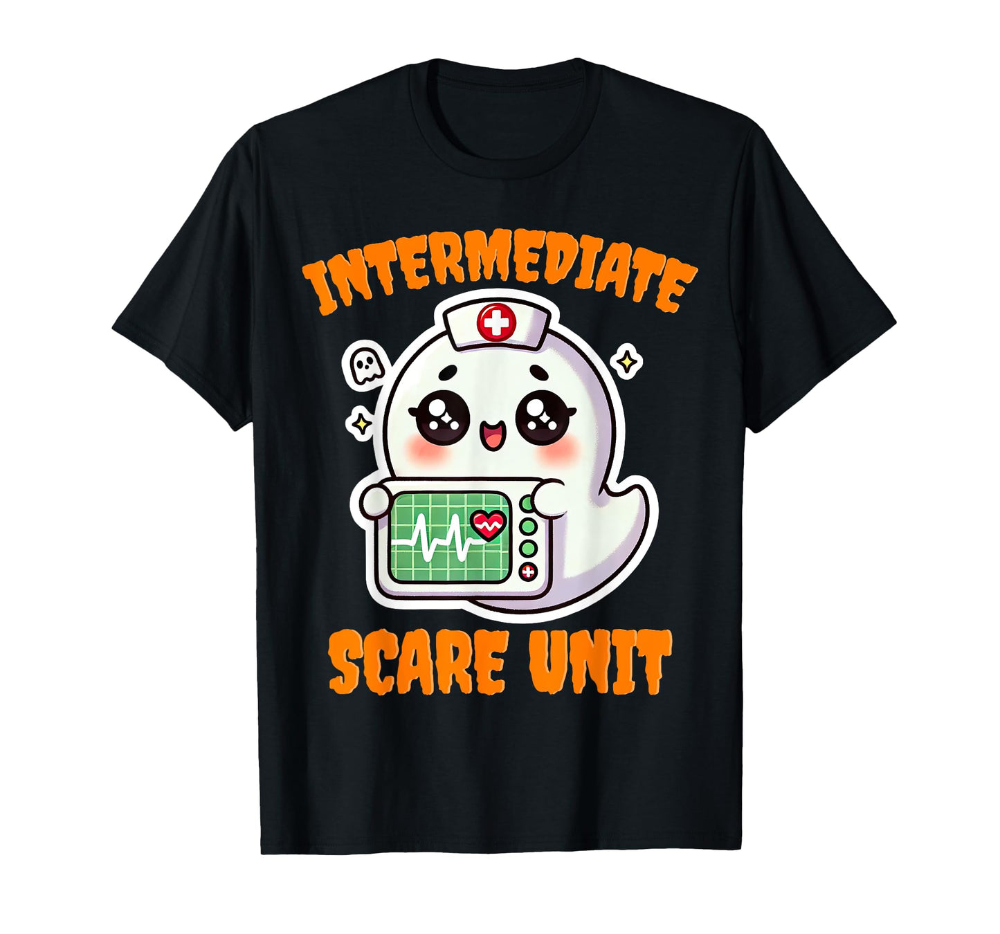 IMCU Intermediate Care Scare Unit Halloween Spooky Nurse T-Shirt