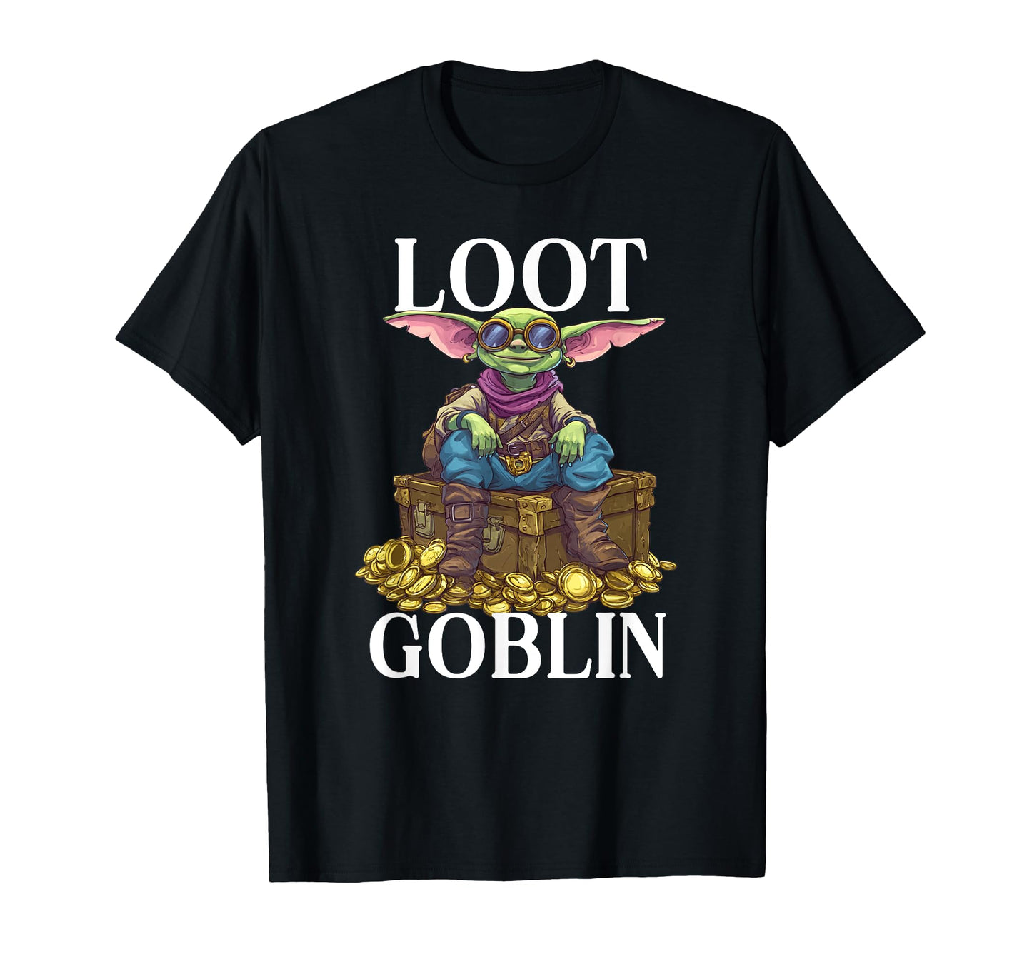 Raiding Treasure Loot Goblin T-Shirt
